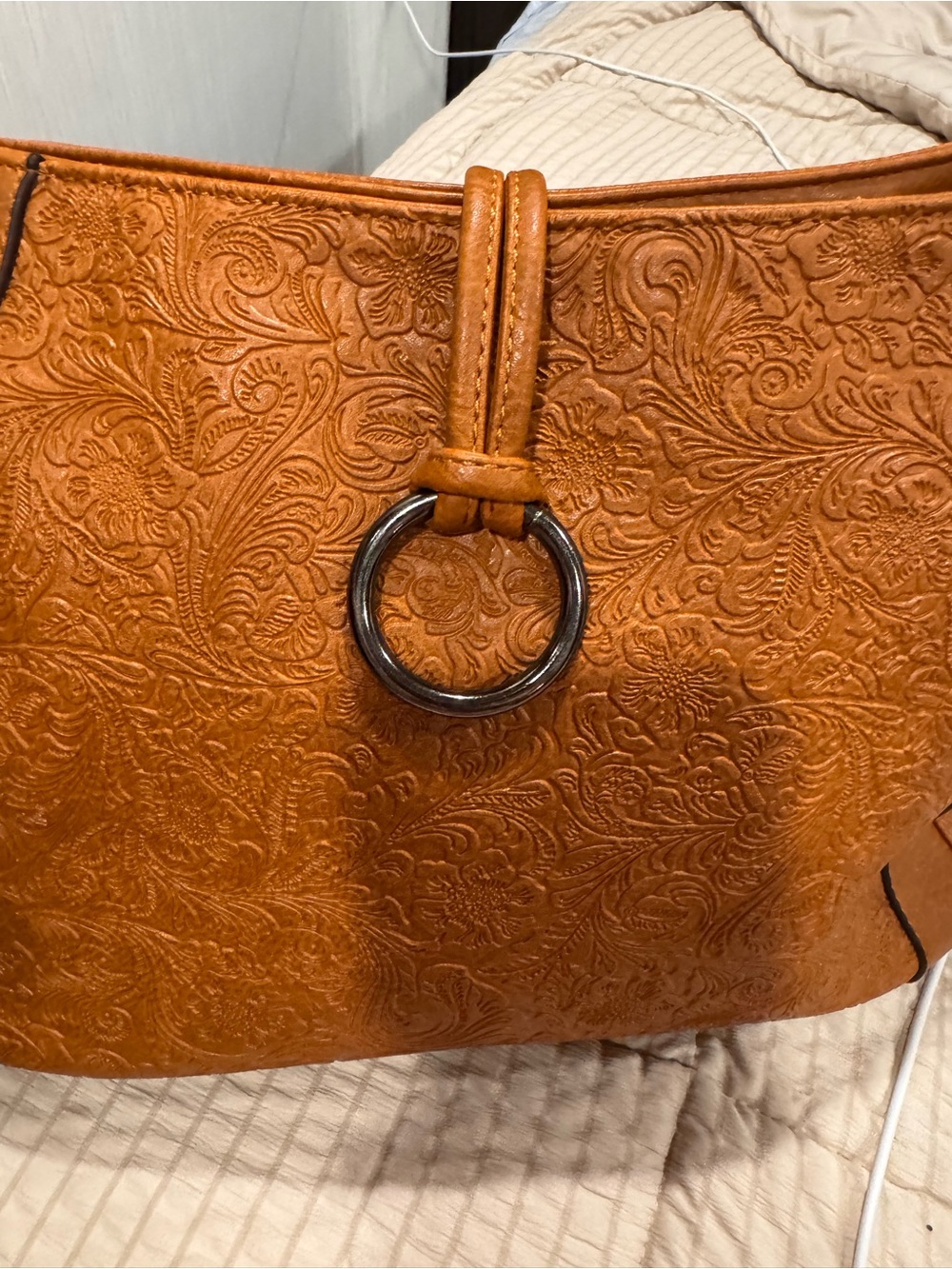 Sam & Hadley Tan Shoulder Bag; EUC